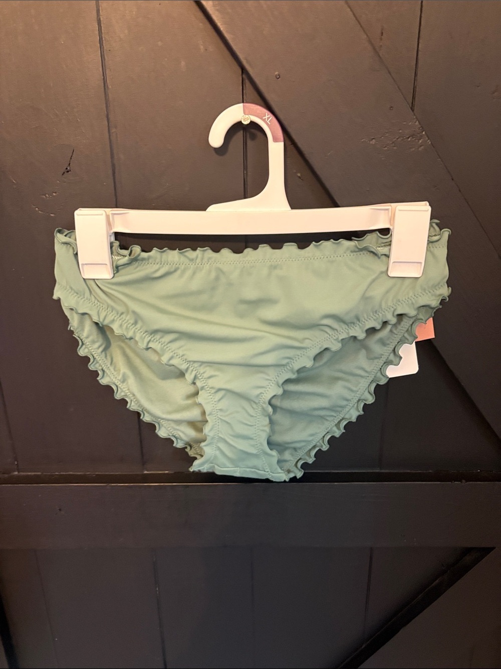 Shade & Shore Light Mint Ruffle Bikini Bottoms